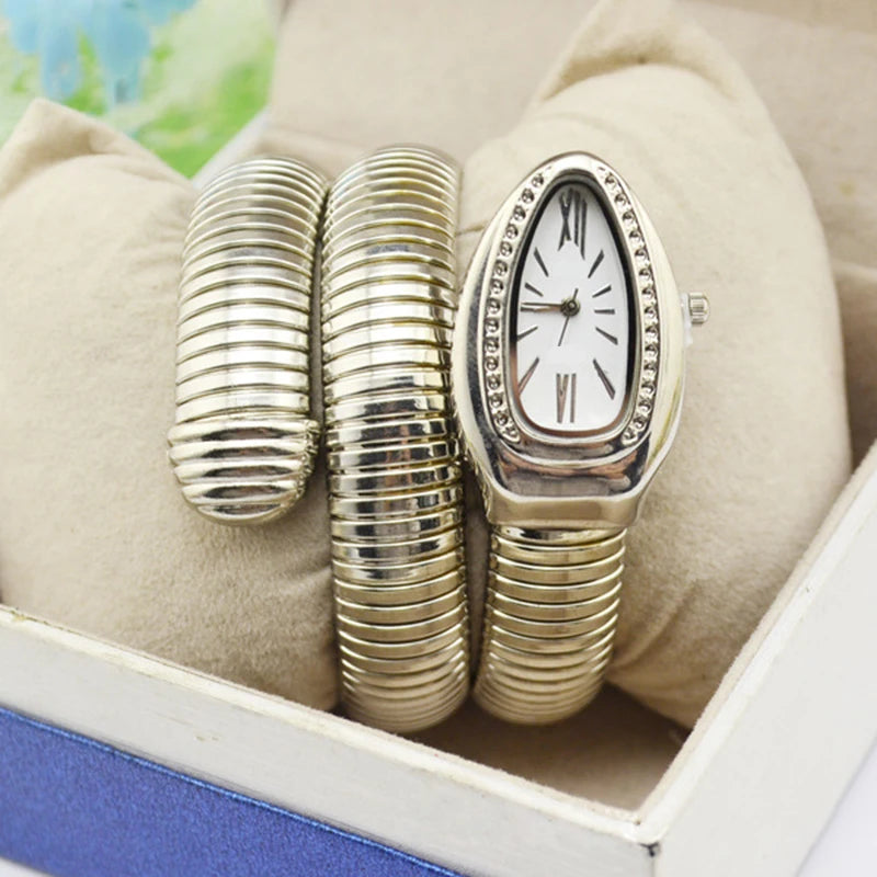 Snake Watch Watch Women Watch Fashion Snake Shape Bangle Watch for Casual Work Women Watch