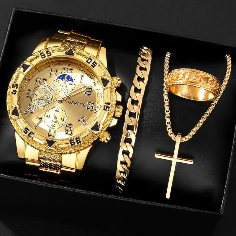 1/4pcs Watch Business Men's and Women's Accessories Decorative Accessories Outdoor Men's Set
