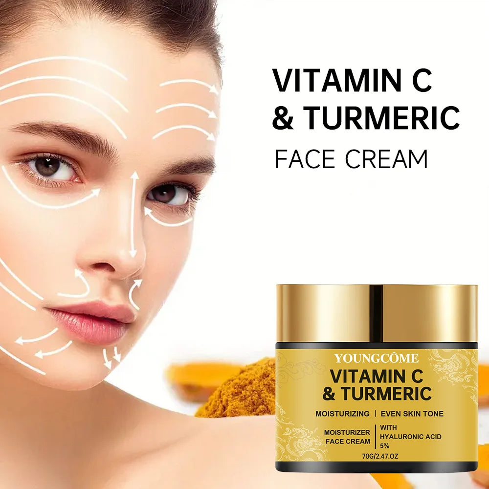 Turmeric Vitamin C Face cream Retinol Moisturizing Firming Hyaluronic Lightening Repairing Smooth Skincare Whitening Creams