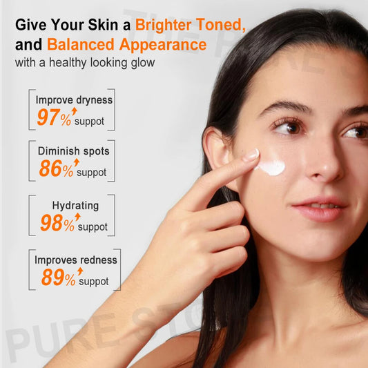 JoyPretty Vitamin C Face Cream Whitening Dark Spots Remover Niacinamide Moisturizing Facial Cream Skin Care Product