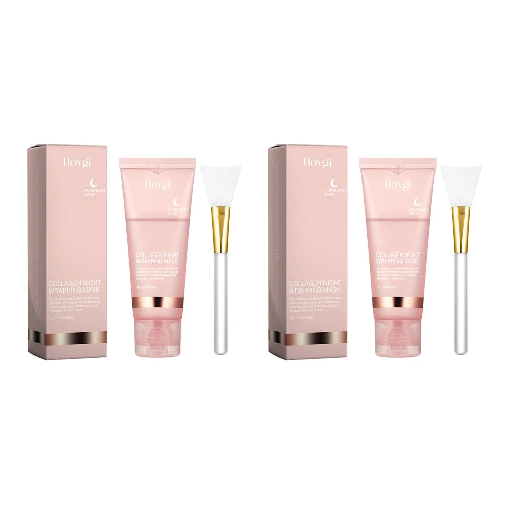 Deep Collagen Mask Peel Off Mask Anti Wrinkle Lifting Face Skin Care Masks Bio Pack Night Wrapping Woman Overnight Skin Hydrates