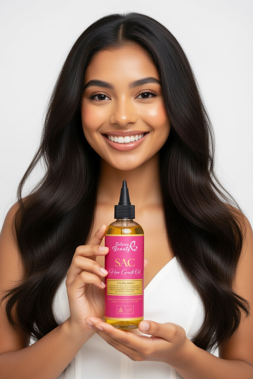 Good Hair Oil – Growth & Shine Blend - SAC Hair Growth Oil – Rosemary, Jamaican Black Castor & Peppermint Oil for Stronger, Healthier Hair