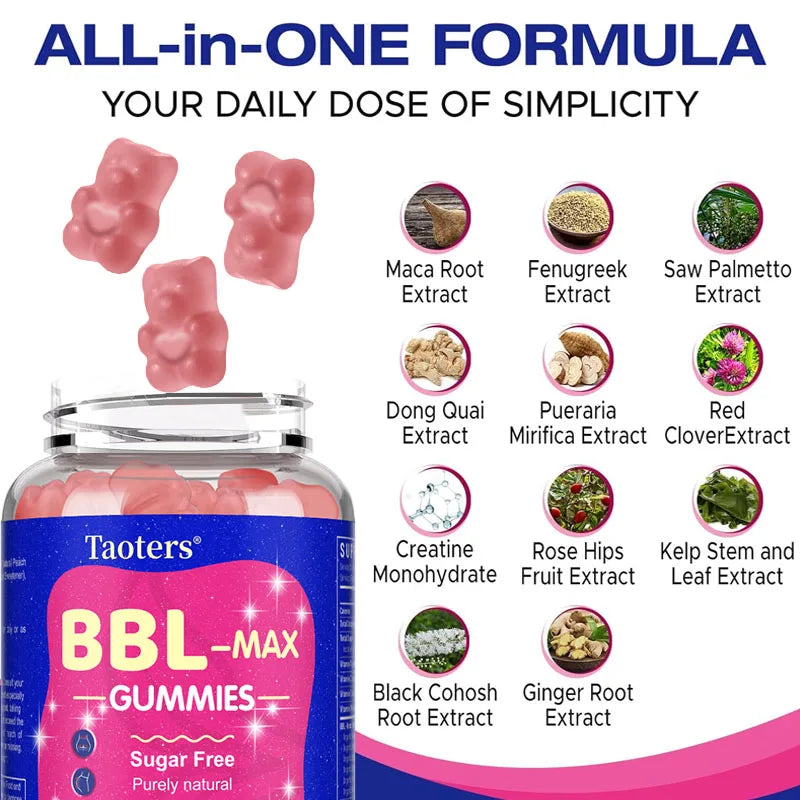 Breast Gummies for Women's Breast Development Breast Care Supports Hair Growth and Strength