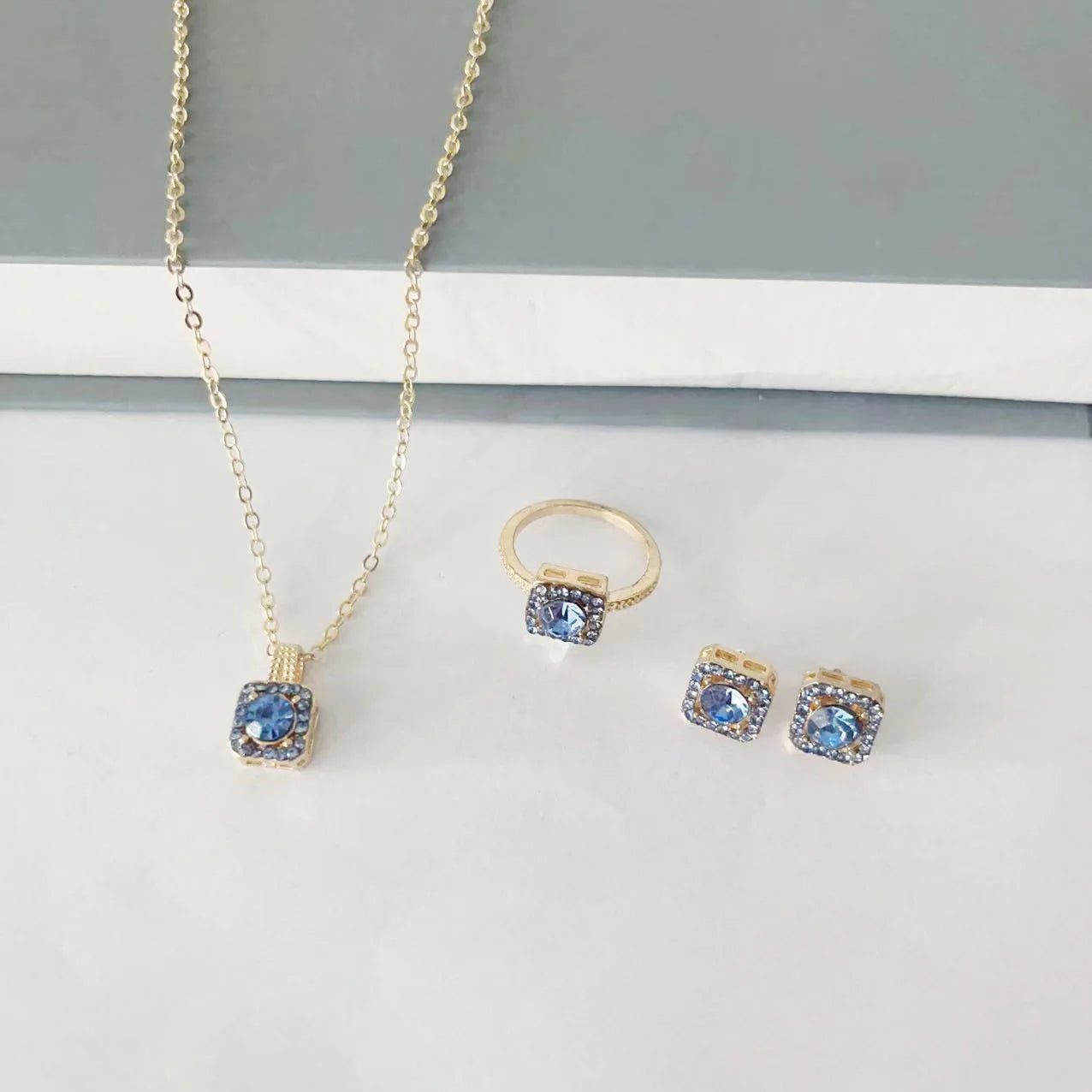 1PC Luxury Cube Jewelry Set