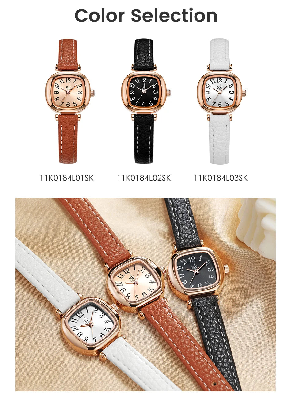 New Reloj Mujer SK Watch Fashion Woman Watches Elegant Women's Quartz Wristwatches Original Ladies Clock Relogio Feminino 2025
