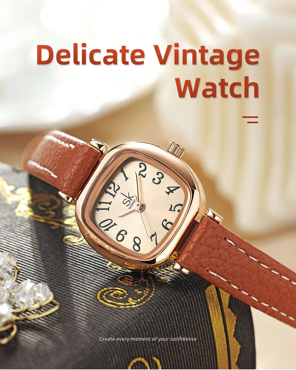 New Reloj Mujer SK Watch Fashion Woman Watches Elegant Women's Quartz Wristwatches Original Ladies Clock Relogio Feminino 2025