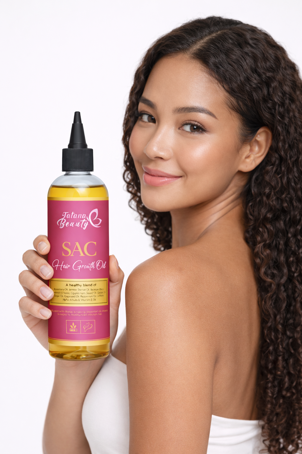 Good Hair Oil – Growth & Shine Blend - SAC Hair Growth Oil – Rosemary, Jamaican Black Castor & Peppermint Oil for Stronger, Healthier Hair
