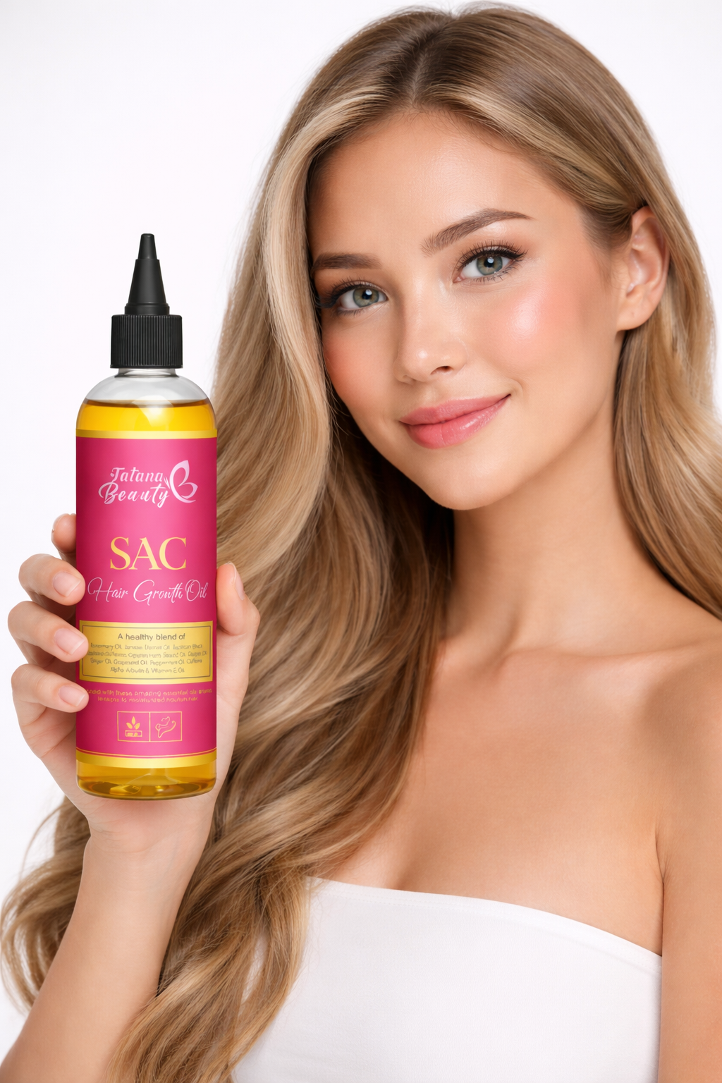 Good Hair Oil – Growth & Shine Blend - SAC Hair Growth Oil – Rosemary, Jamaican Black Castor & Peppermint Oil for Stronger, Healthier Hair