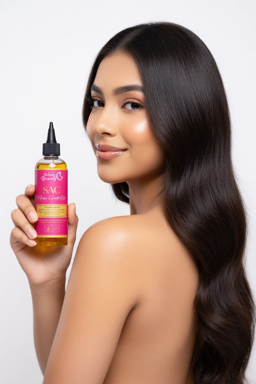 Good Hair Oil – Growth & Shine Blend - SAC Hair Growth Oil – Rosemary, Jamaican Black Castor & Peppermint Oil for Stronger, Healthier Hair