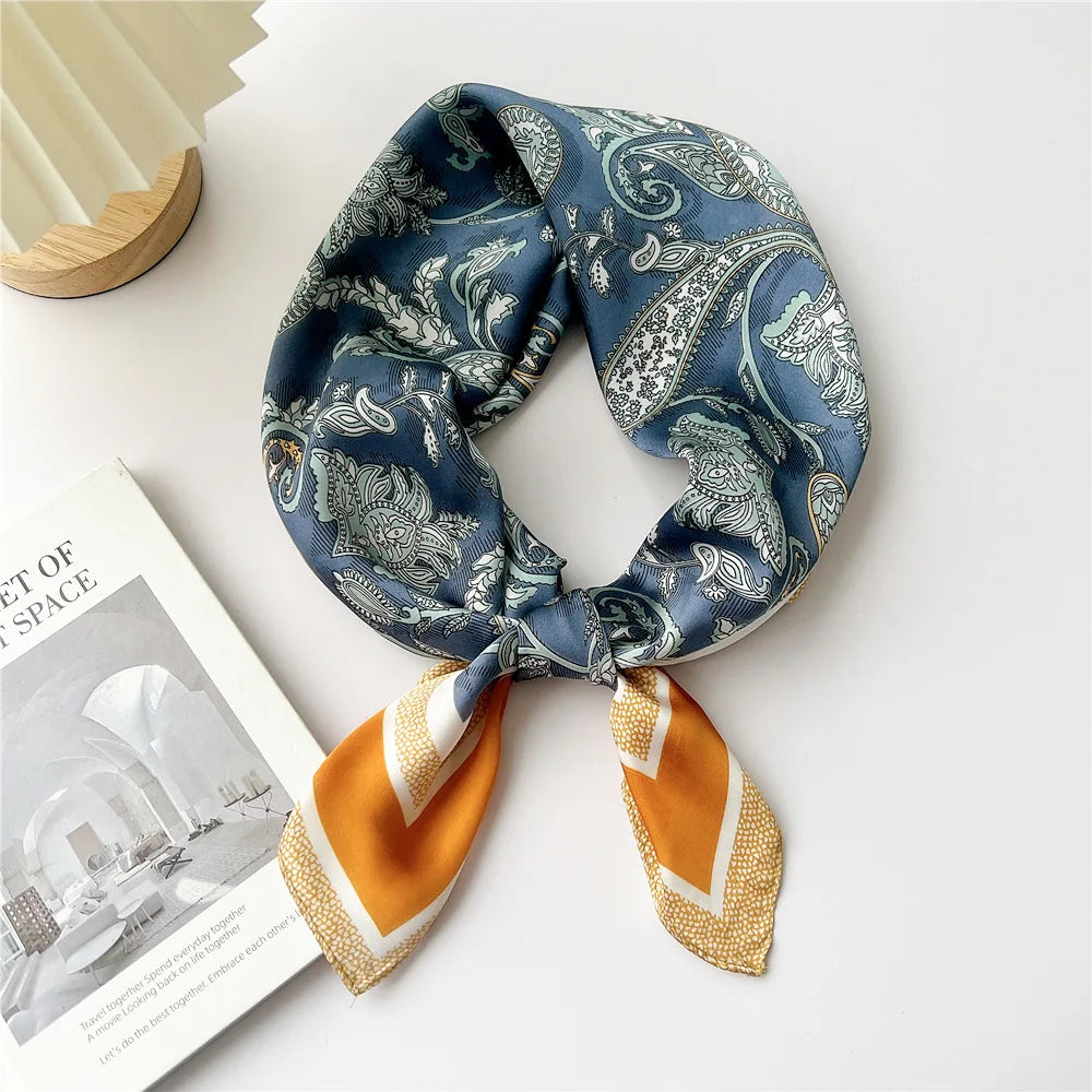 70cm Square Scarf Headscarf Hairscarf Bandanas Head Hair Shawl Wraps Accessories