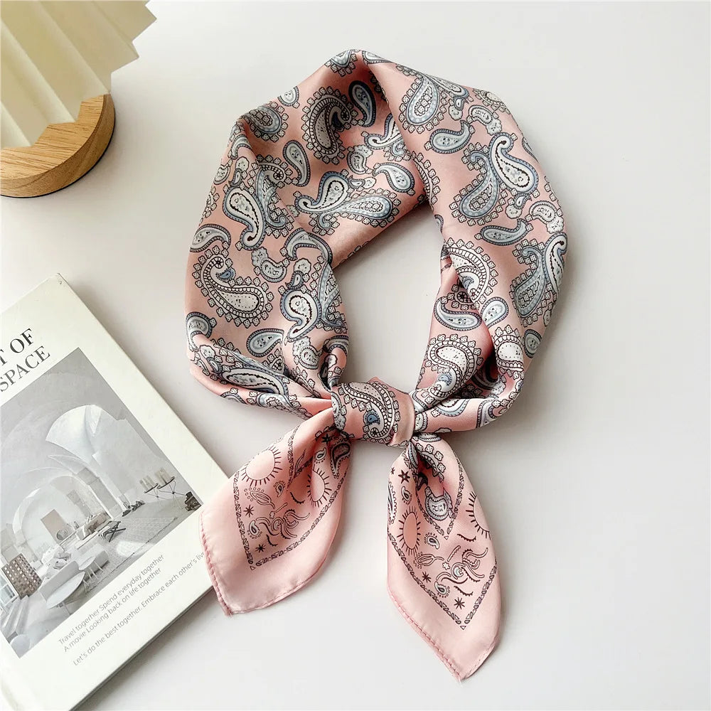 70cm Square Scarf Headscarf Hairscarf Bandanas Head Hair Shawl Wraps Accessories