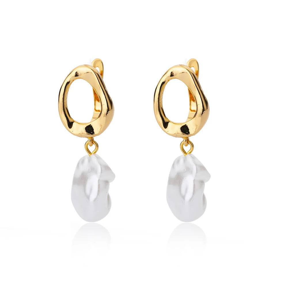 Zircon Heart Pendientes Earring For Women Stainless Steel Gold Color Piercing Earring 2025 Trend Jewelry aretes Accesorios mujer