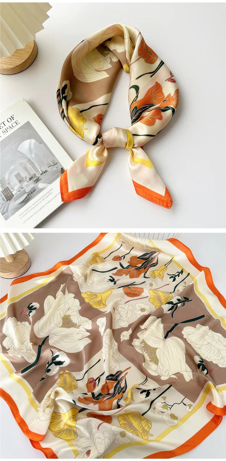 70cm Square Scarf Headscarf Hairscarf Bandanas Head Hair Shawl Wraps Accessories