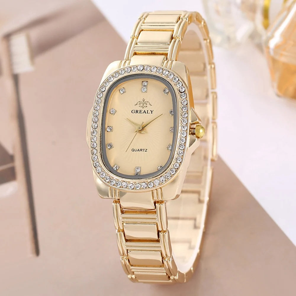 New Fashion Women Watches Rhinestone Bracelets Watch Female Wristwatches Ladies Casual Quartz Watch Relogio Feminino Clocks Gift