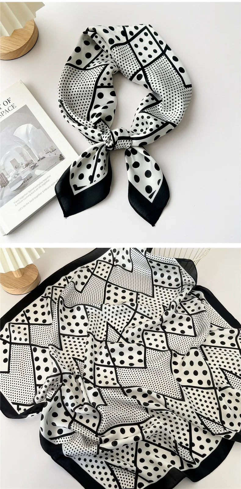 70cm Square Scarf Headscarf Hairscarf Bandanas Head Hair Shawl Wraps Accessories