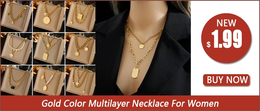 DIEYURO 316L Stainless Steel Multilayer Chain Star Charm Necklace Bracelet For Women New Trend Jewelry Set Girls Party Gifts