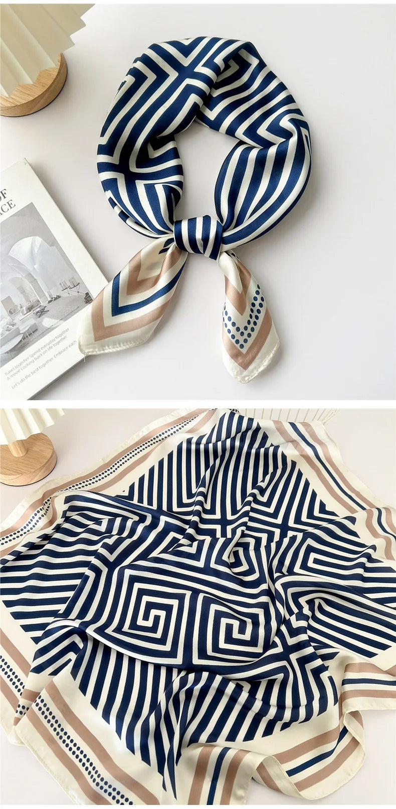 70cm Square Scarf Headscarf Hairscarf Bandanas Head Hair Shawl Wraps Accessories