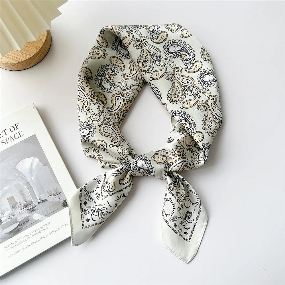 70cm Square Scarf Headscarf Hairscarf Bandanas Head Hair Shawl Wraps Accessories