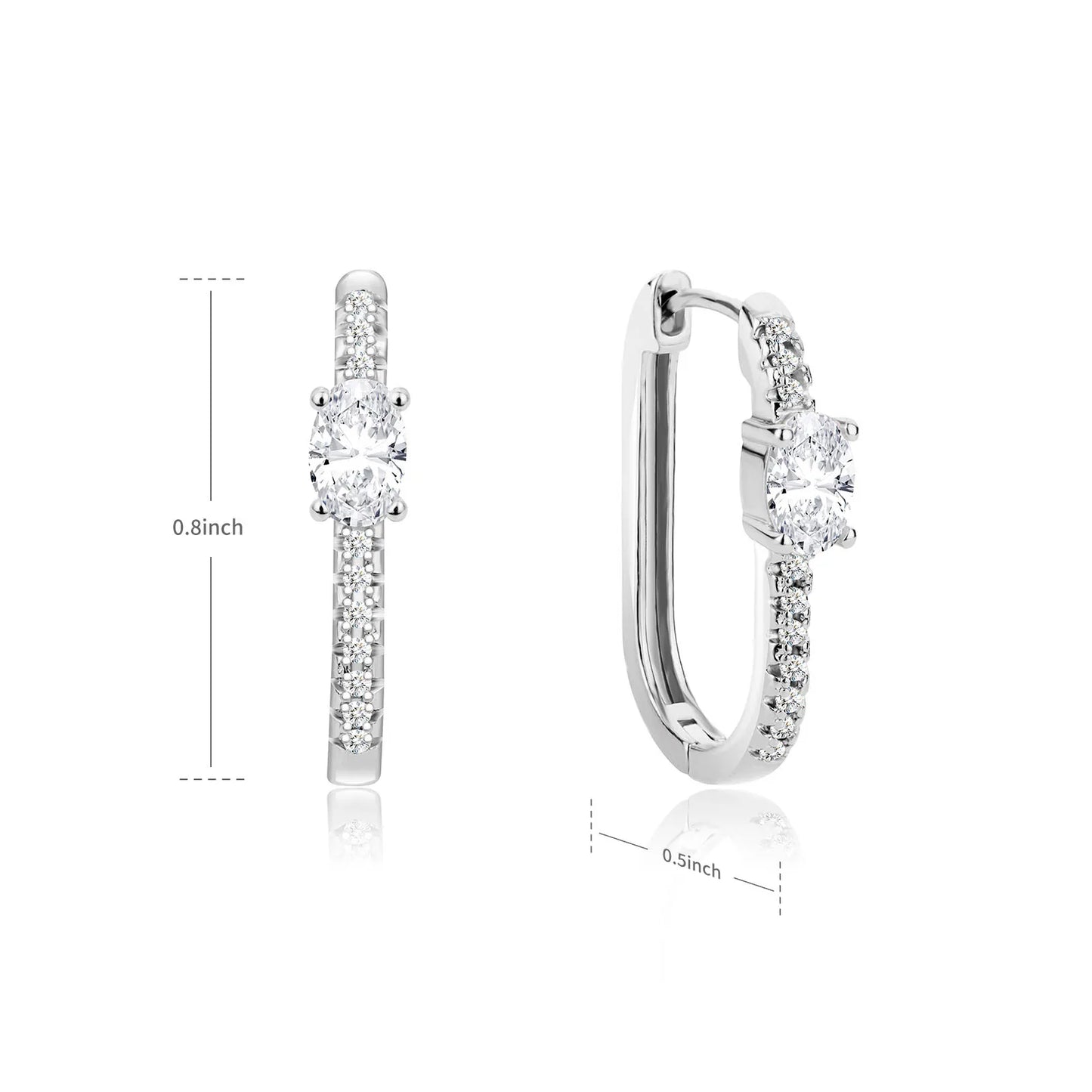 Luxruy Zircon Hoop Earrings For Women Stainless Steel Gold Color Round Hoops Earrings 2024 Trend Wedding Jewelry Freeshipping