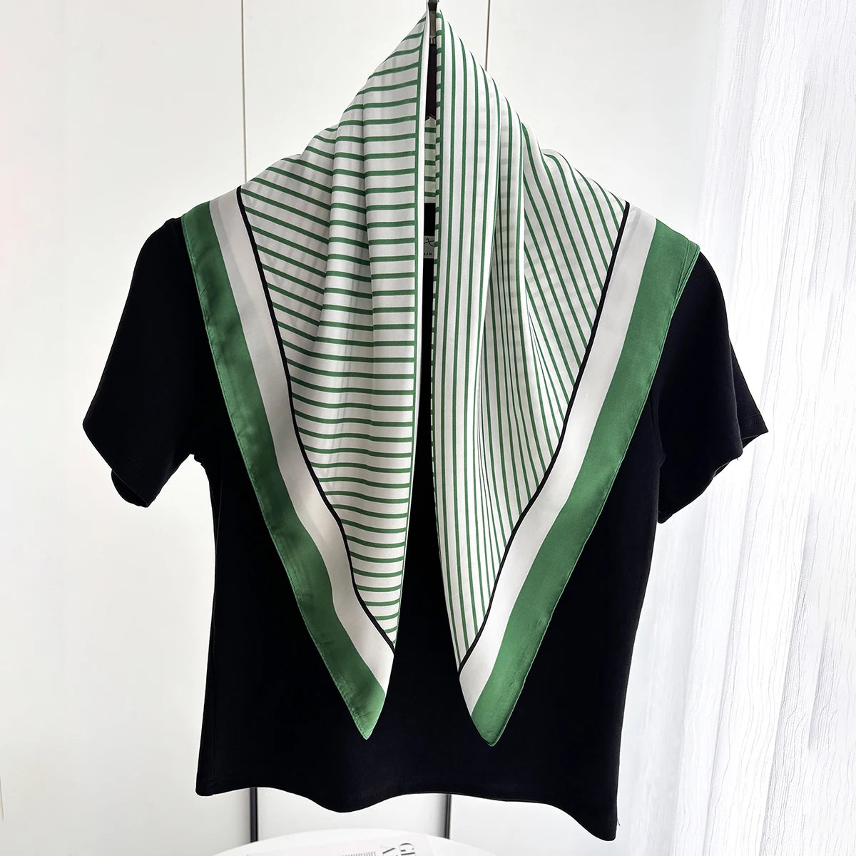 Luxury Print Scarf For Women Elegant Bag Ribbon Ladies Headband Floral Neck Scarves Neckerchief Bandanas For Beach Travel