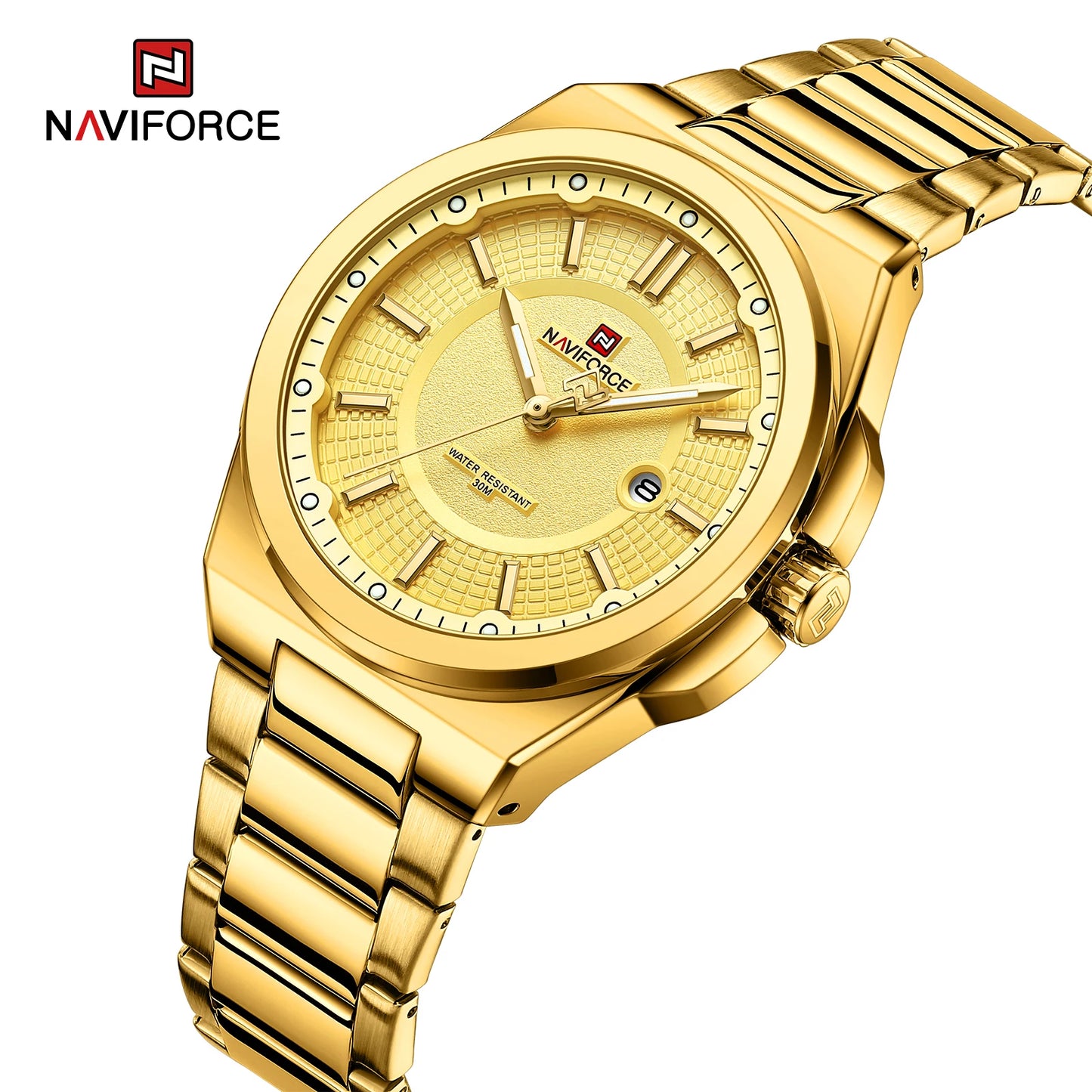 NAVIFORCE 2023 New Watches Original Brand  For Men Casual Sport Man Stainless Steel Wristwatch Waterproof Quartz Classic Clock