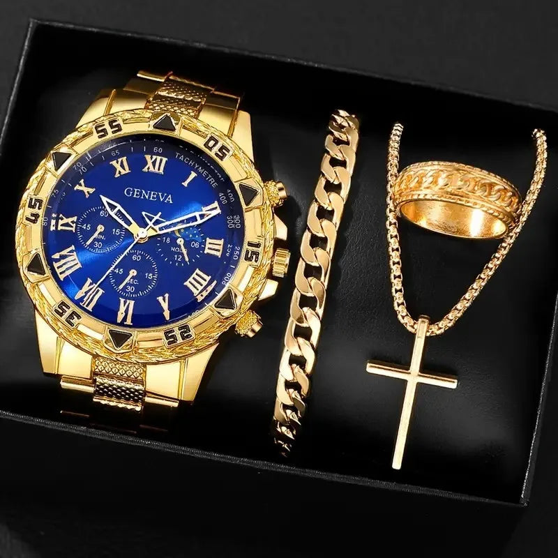1/4pcs Watch Business Men's and Women's Accessories Decorative Accessories Outdoor Men's Set