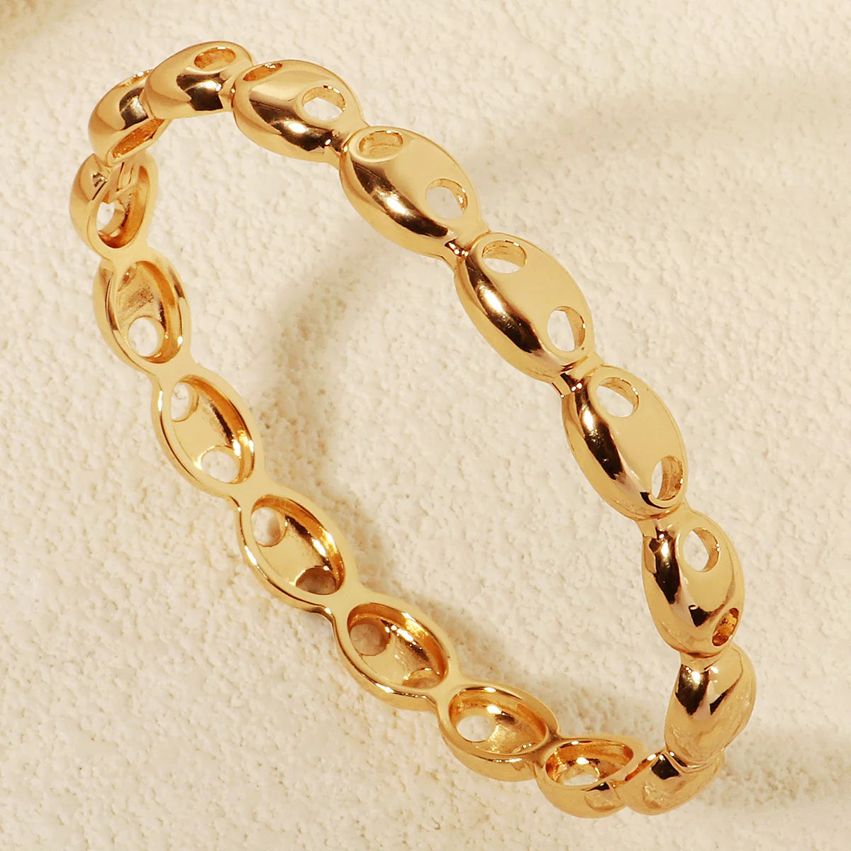 Miallo New Stainless Steel Trendy Open Bracelet Daily Bangles For Women Simple Lock Clasp Sparkling Zirconia Bracelet As Gifts