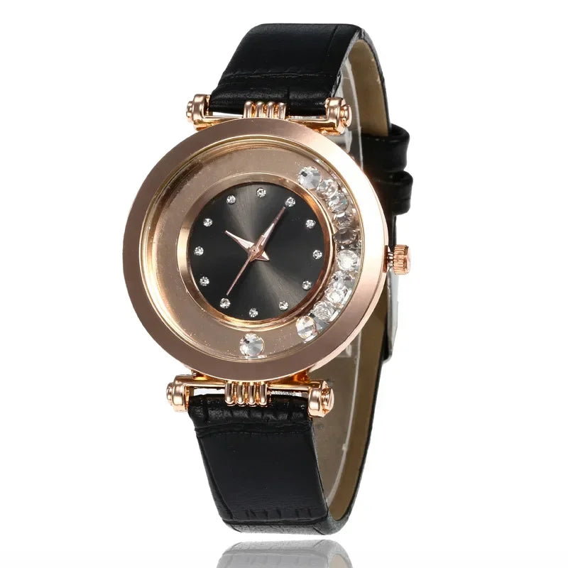 Fashion Luxury Watches for Women Stylish Elegant Strap Buckle Rhinestones Magnetite Magnet Ball Ladies Female Wrist Watch Clock