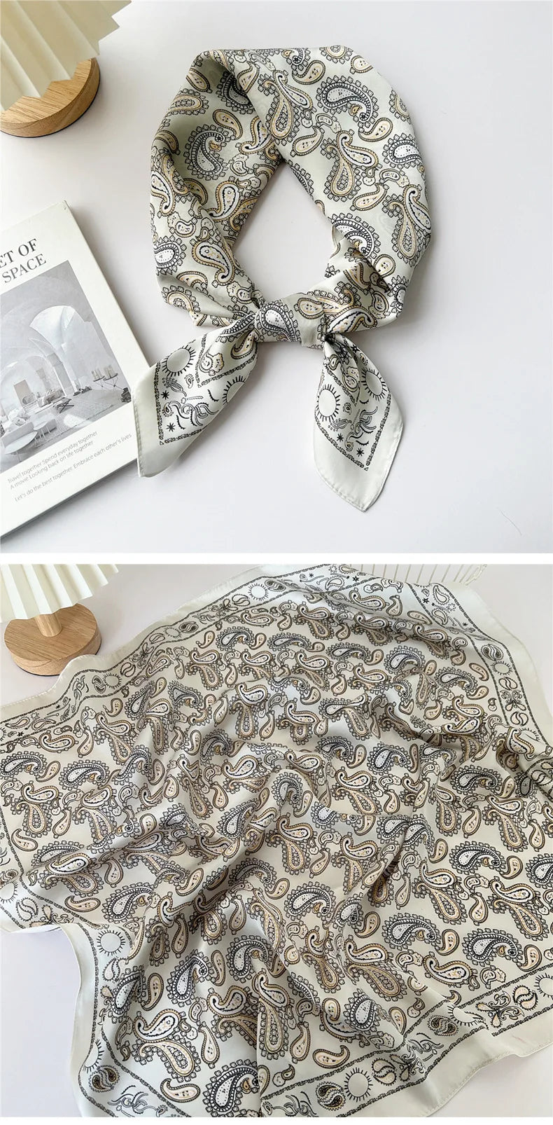 70cm Square Scarf Headscarf Hairscarf Bandanas Head Hair Shawl Wraps Accessories
