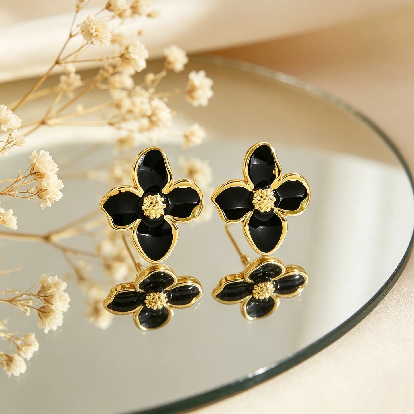 Flower Women's Earrings Trend 2026 Party Wedding Birthday Gifts Stainless Steel Stud Earrings Jewelry