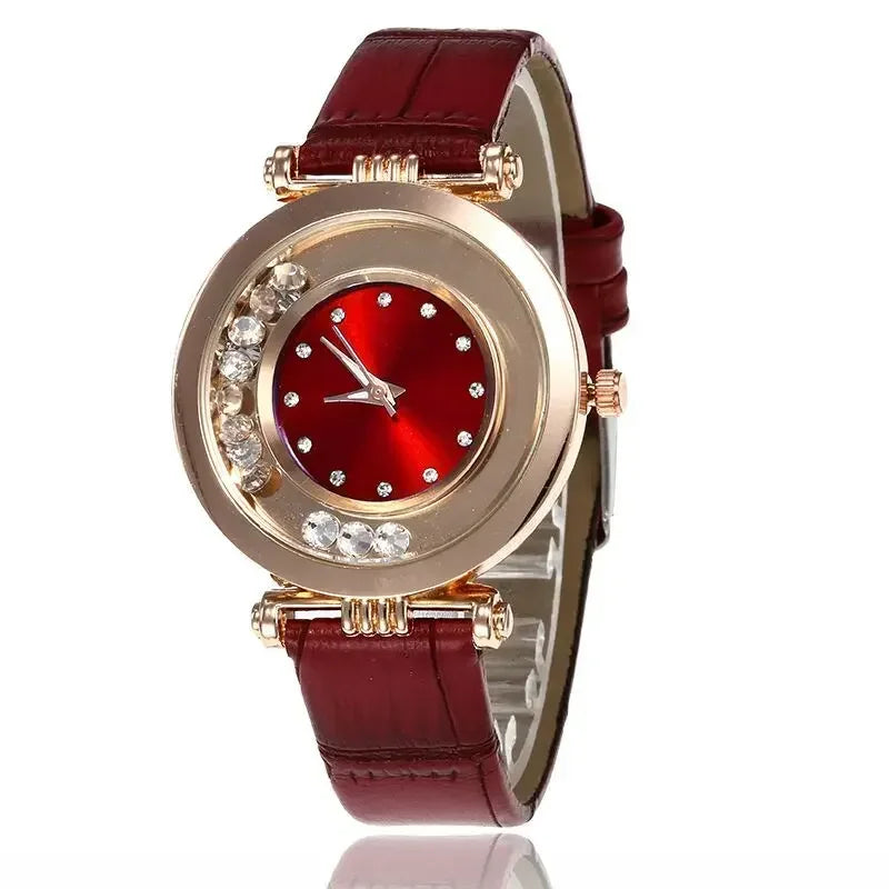 Fashion Luxury Watches for Women Stylish Elegant Strap Buckle Rhinestones Magnetite Magnet Ball Ladies Female Wrist Watch Clock