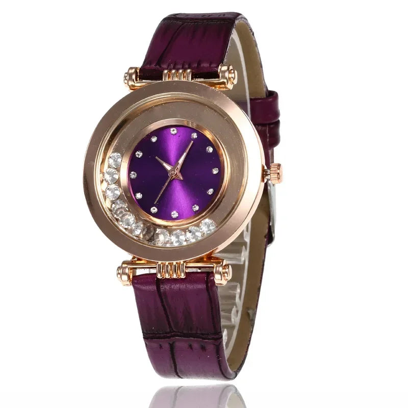 Fashion Luxury Watches for Women Stylish Elegant Strap Buckle Rhinestones Magnetite Magnet Ball Ladies Female Wrist Watch Clock