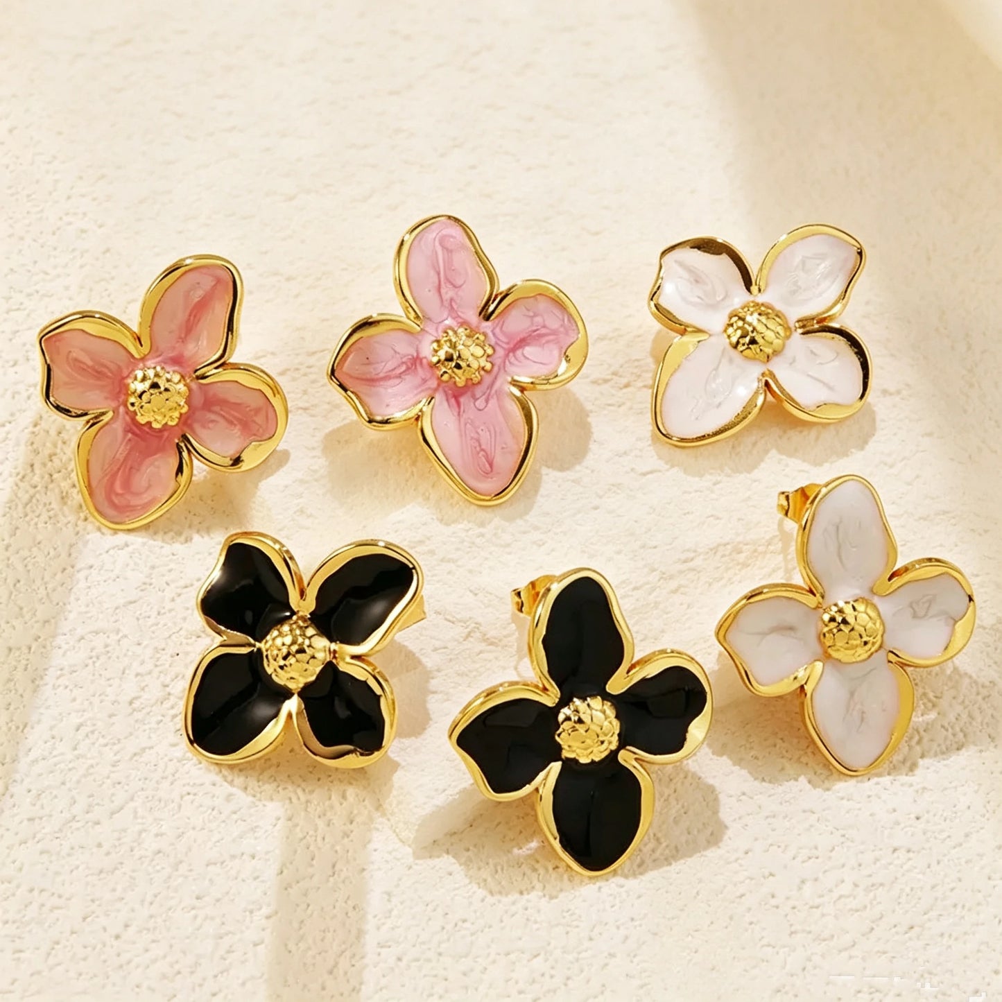 Flower Women's Earrings Trend 2026 Party Wedding Birthday Gifts Stainless Steel Stud Earrings Jewelry