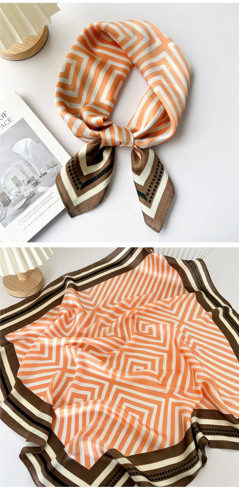 70cm Square Scarf Headscarf Hairscarf Bandanas Head Hair Shawl Wraps Accessories