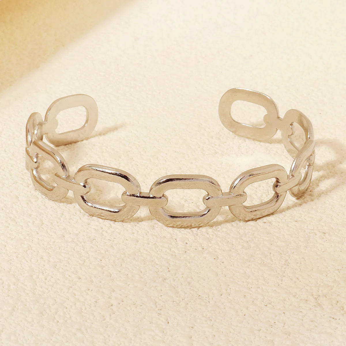 Miallo New Stainless Steel Trendy Open Bracelet Daily Bangles For Women Simple Lock Clasp Sparkling Zirconia Bracelet As Gifts