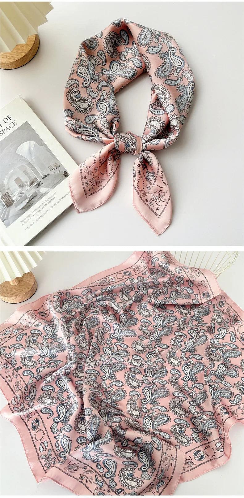 70cm Square Scarf Headscarf Hairscarf Bandanas Head Hair Shawl Wraps Accessories