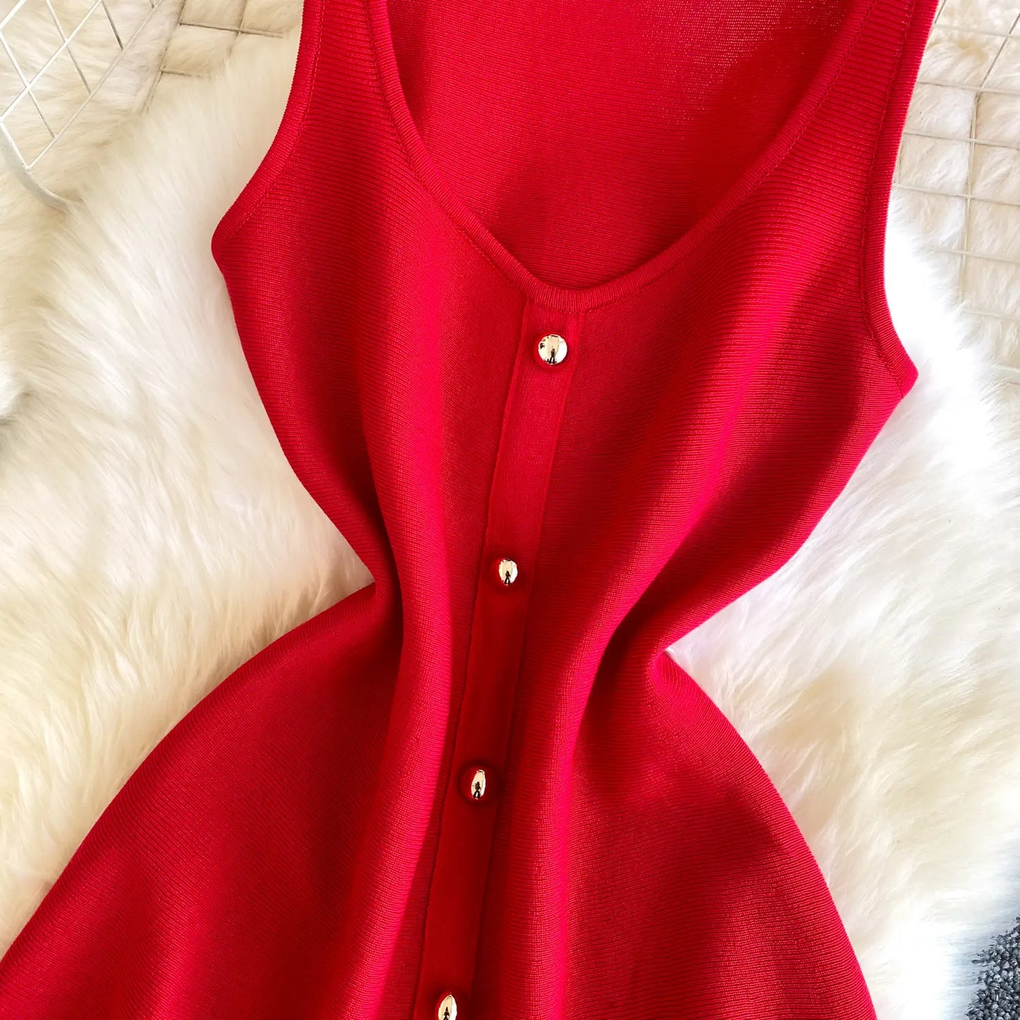 REALEFT Summer Elegant Pink Women's Knitted A-line Dress 2026 New Sleeveless Casual O-neck Single Breasted Sexy Mini Dress