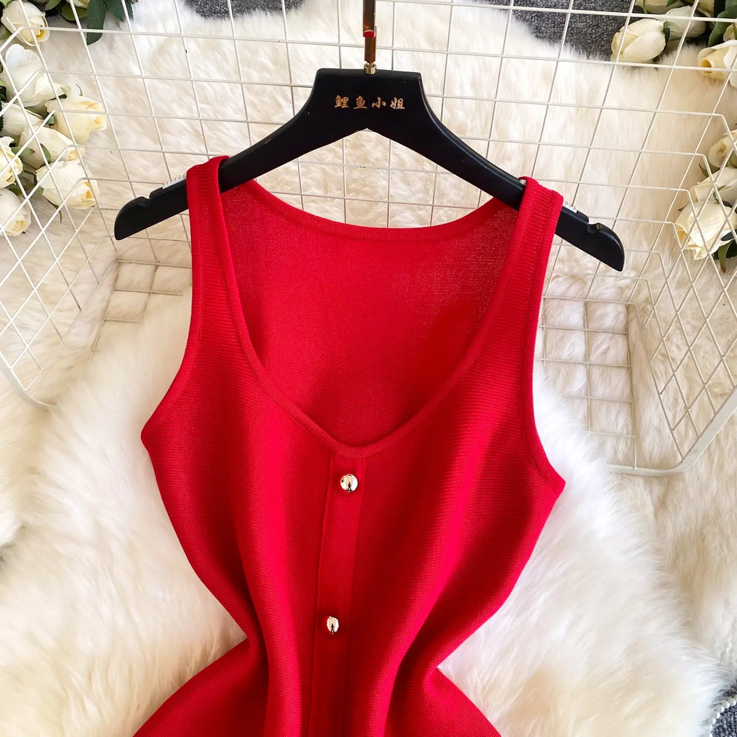 REALEFT Summer Elegant Pink Women's Knitted A-line Dress 2026 New Sleeveless Casual O-neck Single Breasted Sexy Mini Dress