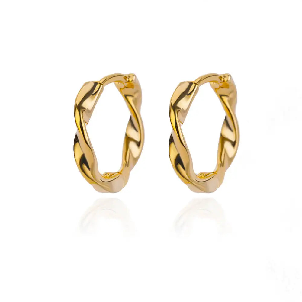 Zircon Snowflake Earrings For Women Gold Color Stainless Steel Flower Geometric Hoop Earring Aesthetic Luxury Wedding Jewerly