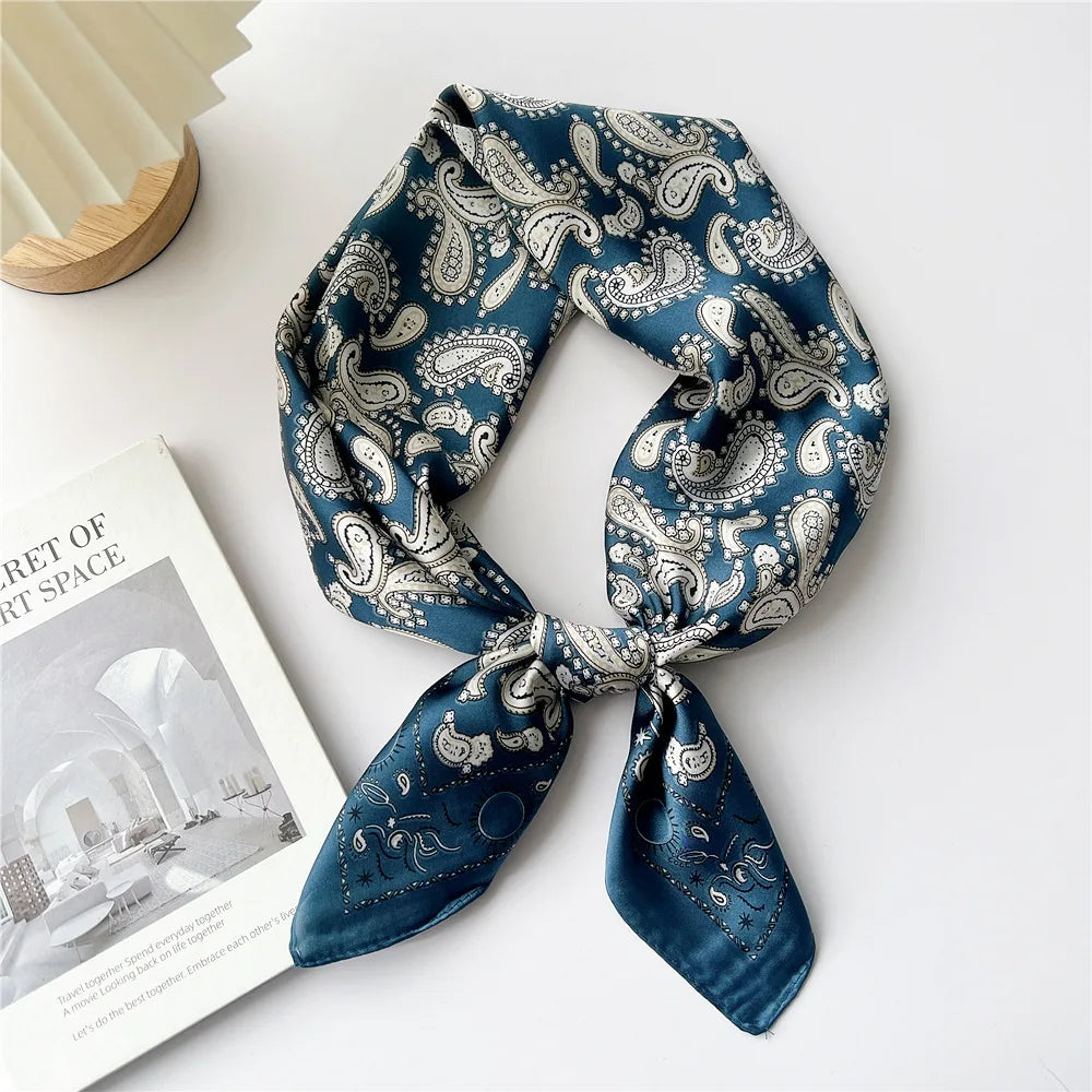 70cm Square Scarf Headscarf Hairscarf Bandanas Head Hair Shawl Wraps Accessories