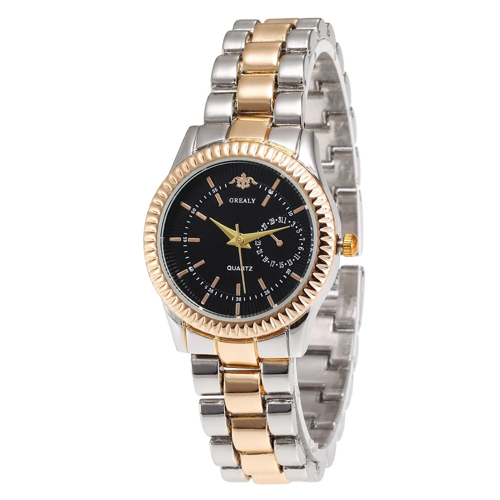New Fashion Women Watches Ladies Steel Bracelet Wristwatch Lovers Watch Men Women Casual Quartz Watch Relogio Feminino Men Watch