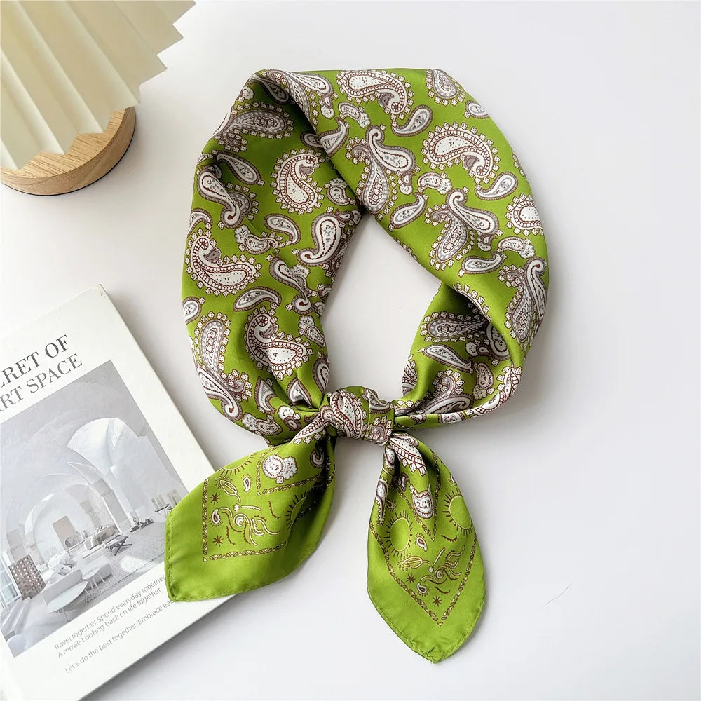 70cm Square Scarf Headscarf Hairscarf Bandanas Head Hair Shawl Wraps Accessories