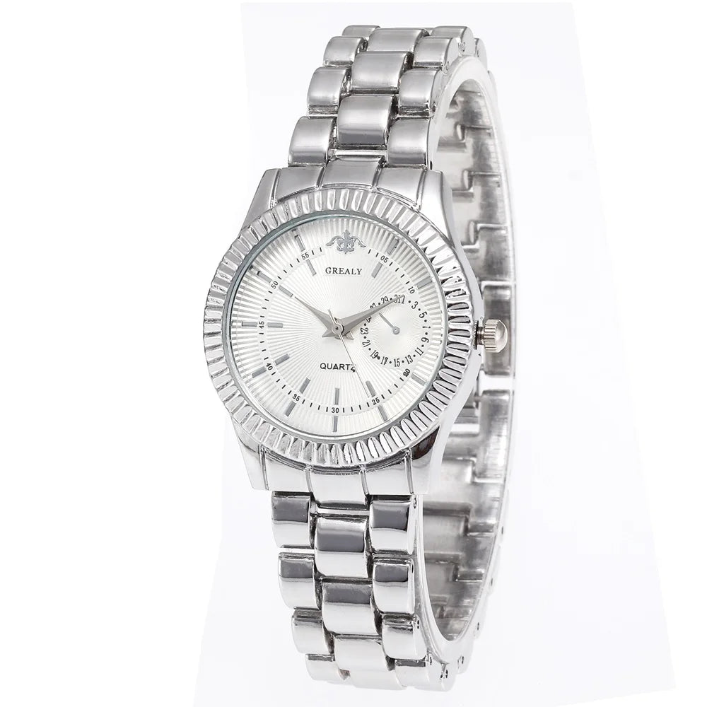 New Fashion Women Watches Ladies Steel Bracelet Wristwatch Lovers Watch Men Women Casual Quartz Watch Relogio Feminino Men Watch