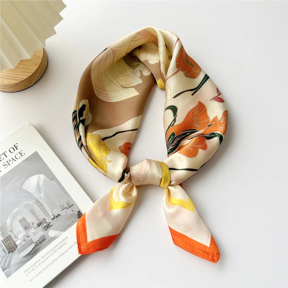 70cm Square Scarf Headscarf Hairscarf Bandanas Head Hair Shawl Wraps Accessories