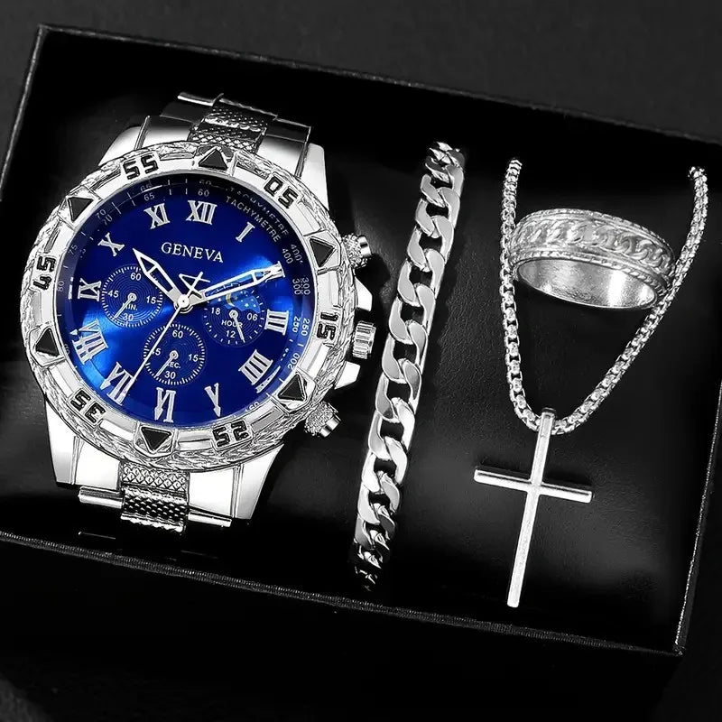 1/4pcs Watch Business Men's and Women's Accessories Decorative Accessories Outdoor Men's Set