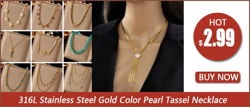 DIEYURO 316L Stainless Steel Multilayer Chain Star Charm Necklace Bracelet For Women New Trend Jewelry Set Girls Party Gifts