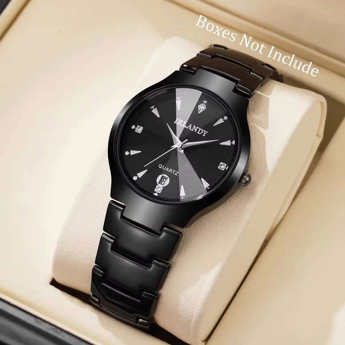 Fashion Stainless Steel Strap Men Business Watches Men's Analog Quartz Wristwatch Clock Reloj Hombre（Without Box）