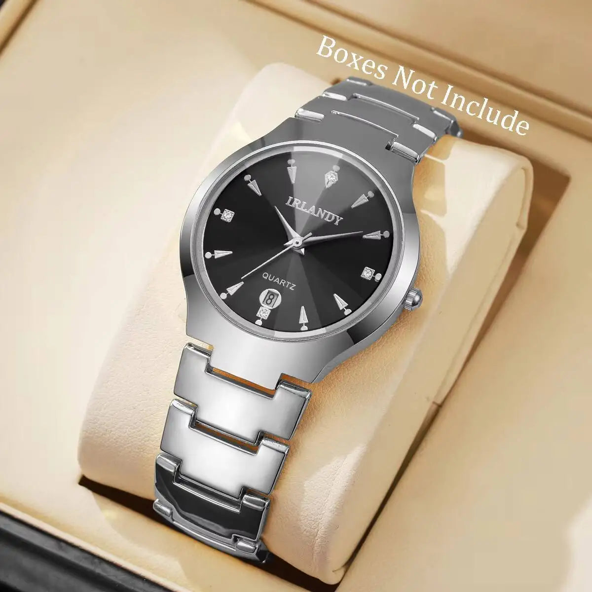 Fashion Stainless Steel Strap Men Business Watches Men's Analog Quartz Wristwatch Clock Reloj Hombre（Without Box）