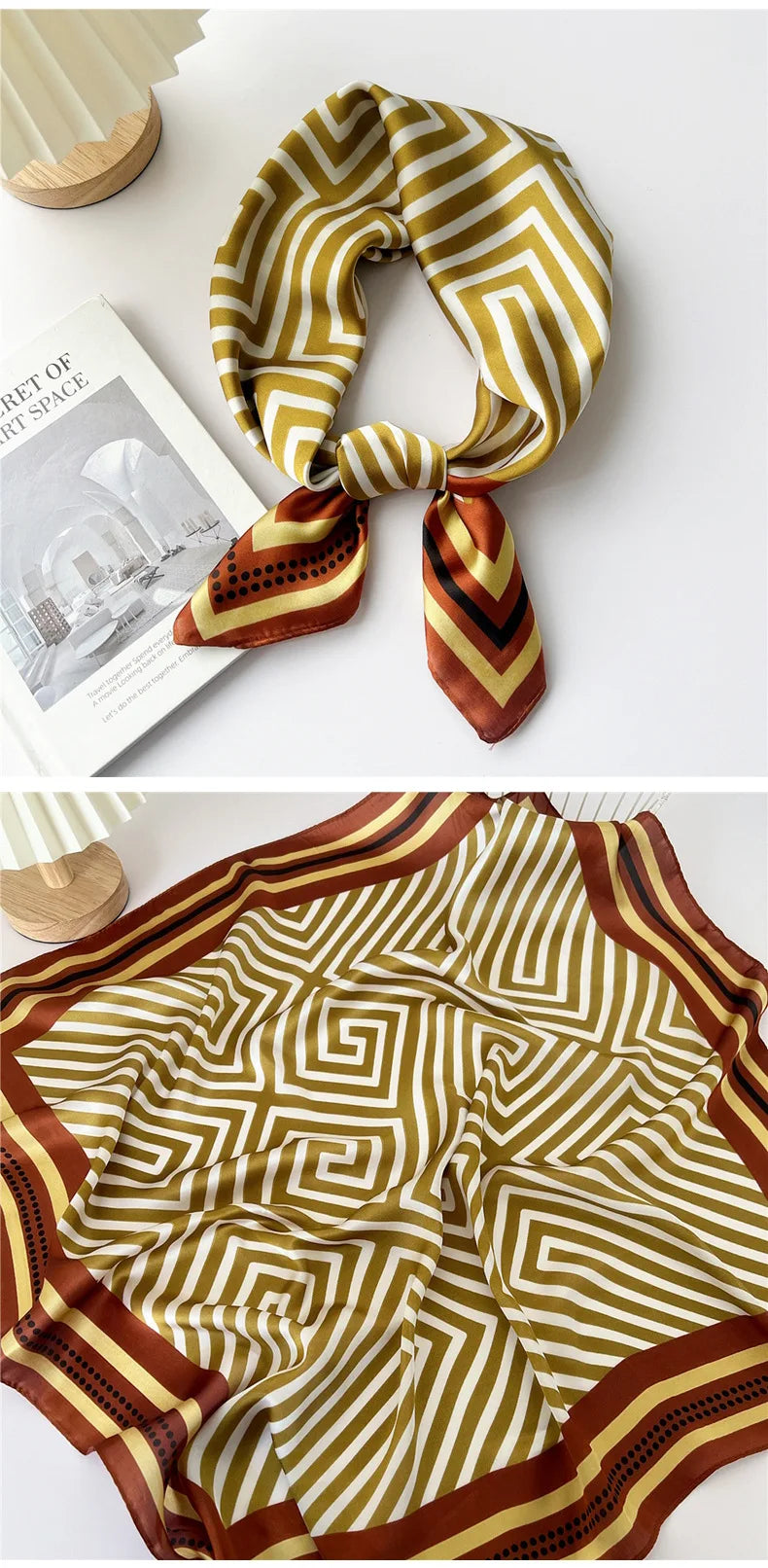 70cm Square Scarf Headscarf Hairscarf Bandanas Head Hair Shawl Wraps Accessories
