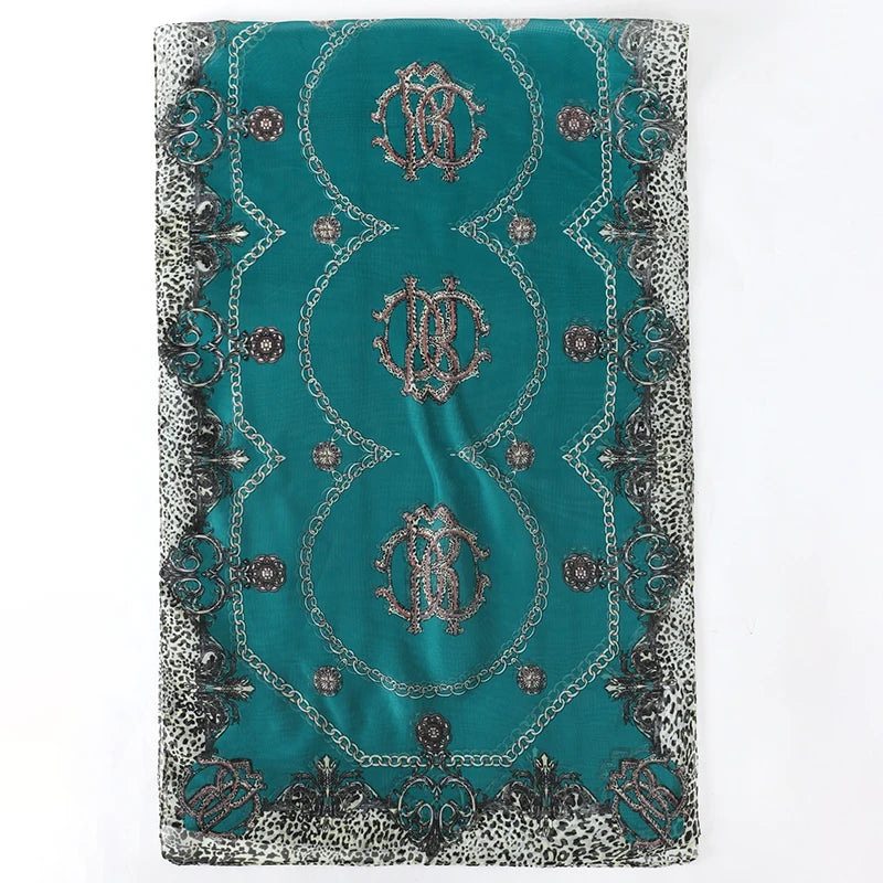 2026 New Print Chiffon Scarf Shawl Women Sunscreen Silk Scarf Turban Long Wrap Beach Travel Outdoor Accessories Trendy Headband